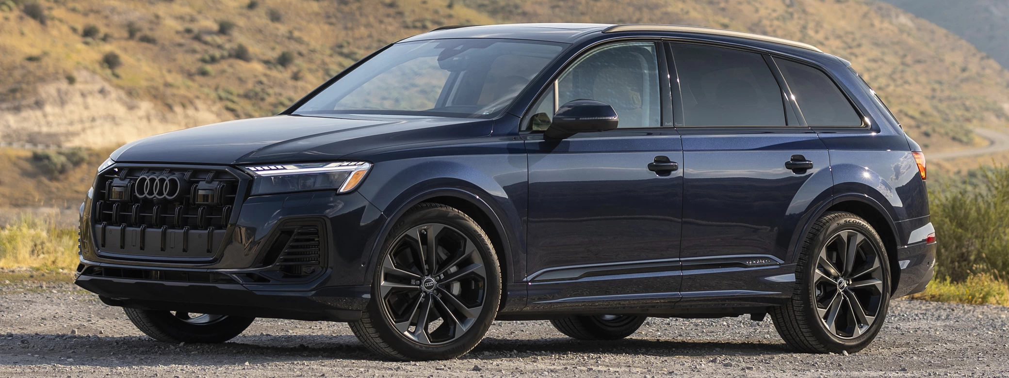 Cars wallpapers Audi Q7 55 TFSI quattro (Waitomo Blue Metallic) US-spec - 2025 - Car wallpapers