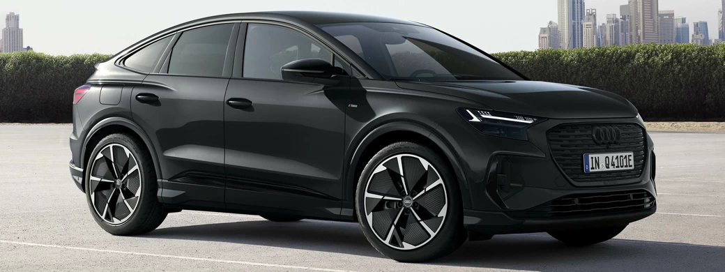 Cars desktop wallpapers Audi Q4 Sportback e-tron S line Black Edition - 2023 - Car wallpapers