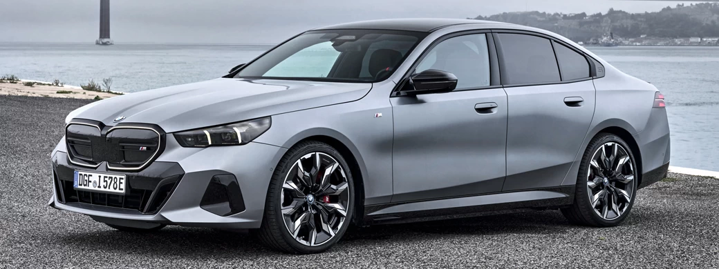 Cars desktop wallpapers BMW i5 M60 xDrive (Frozen Pure Grey) - 2023 - Car wallpapers