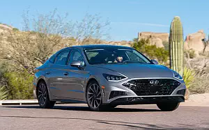 Cars wallpapers Hyundai Sonata Limited (Shimmering Silver Pearl) US-spec - 2019