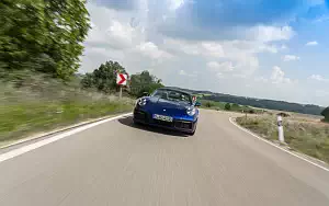 Cars wallpapers Porsche 911 Carrera Cabriolet (Gentian Blue Metallic) - 2019