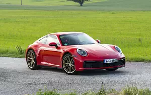 Cars wallpapers Porsche 911 Carrera Coupe (Guards Red) - 2019