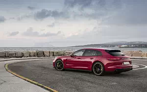 Cars wallpapers Porsche Panamera Turbo S E-Hybrid Sport Turismo (Carmine Red) - 2017