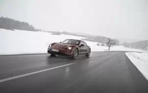 Cars wallpapers Porsche Taycan (Cherry Metallic) - 2021